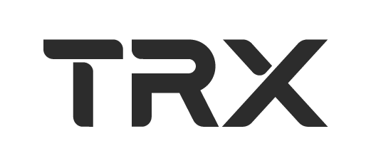 The image displays the logo of TRX, a fitness equipment and training brand.