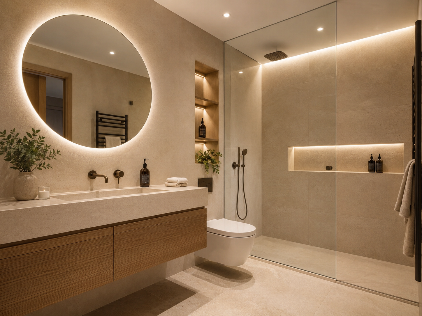 nieuwe luxe badkamer