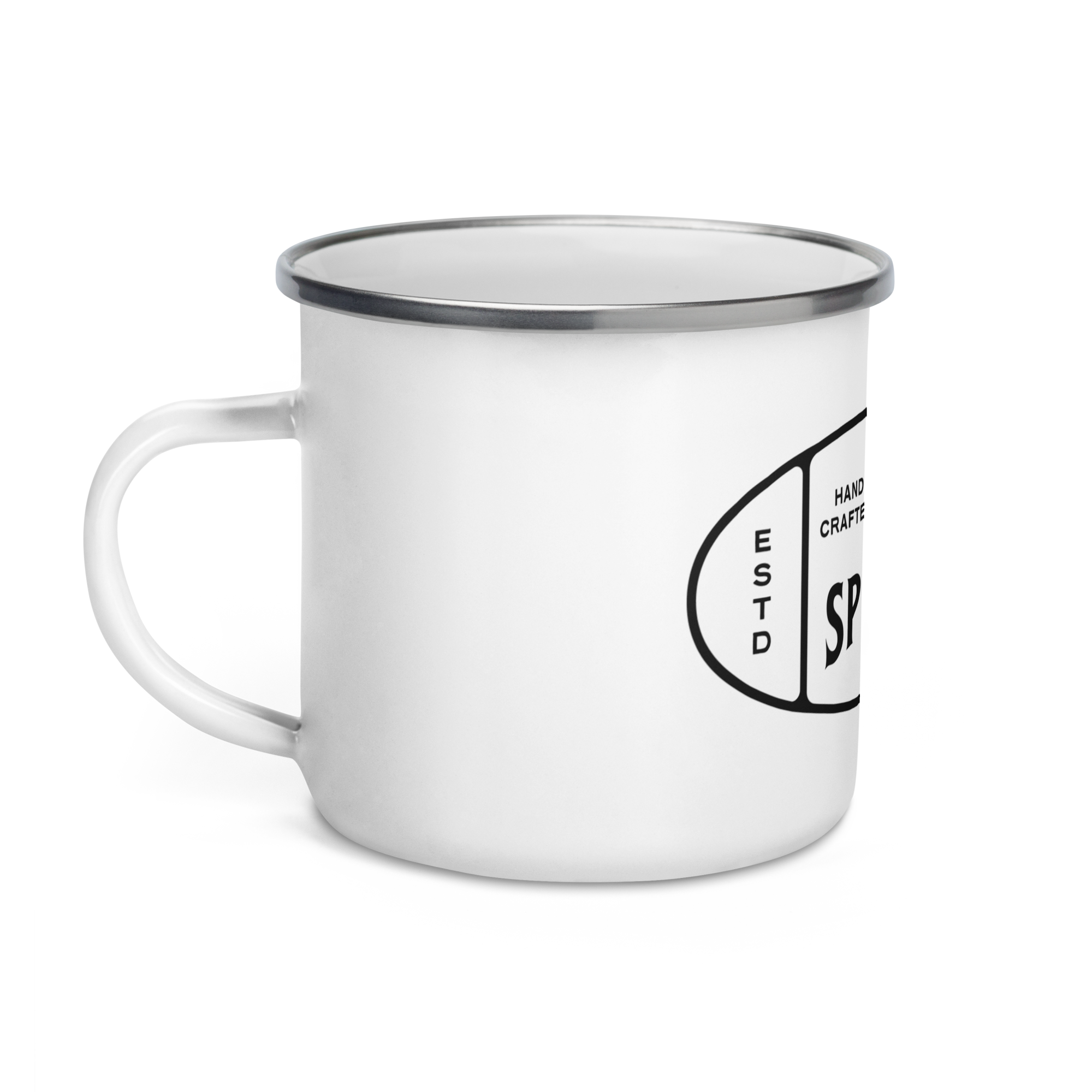 SPIRITED ENAMEL MUG