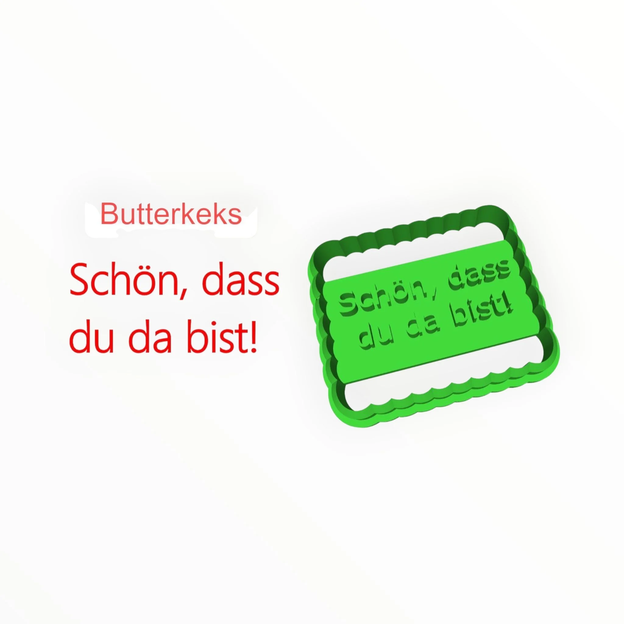 Butterkeks "Schön, dass du da bist!"