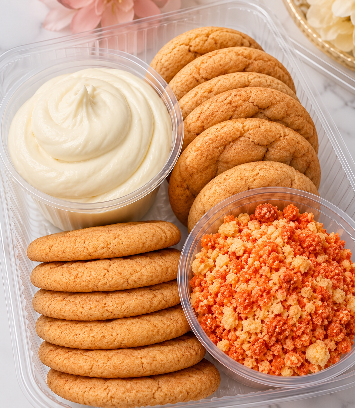 Strawberry Crunch Cookies with Cream Cheese Icing & Crunch Topping (Dunkaroos Style)