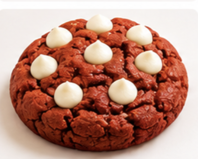 Red Velvet & White Chocolate Chip Cookies