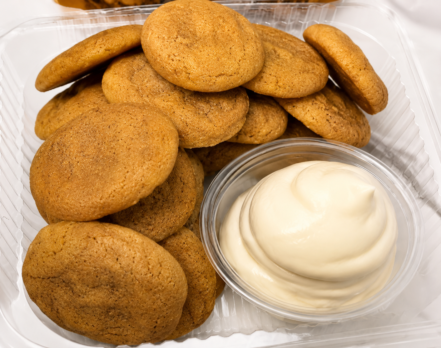 Pumpkin Cookies with Cream Cheese Icing (Dunkaroos Style)
