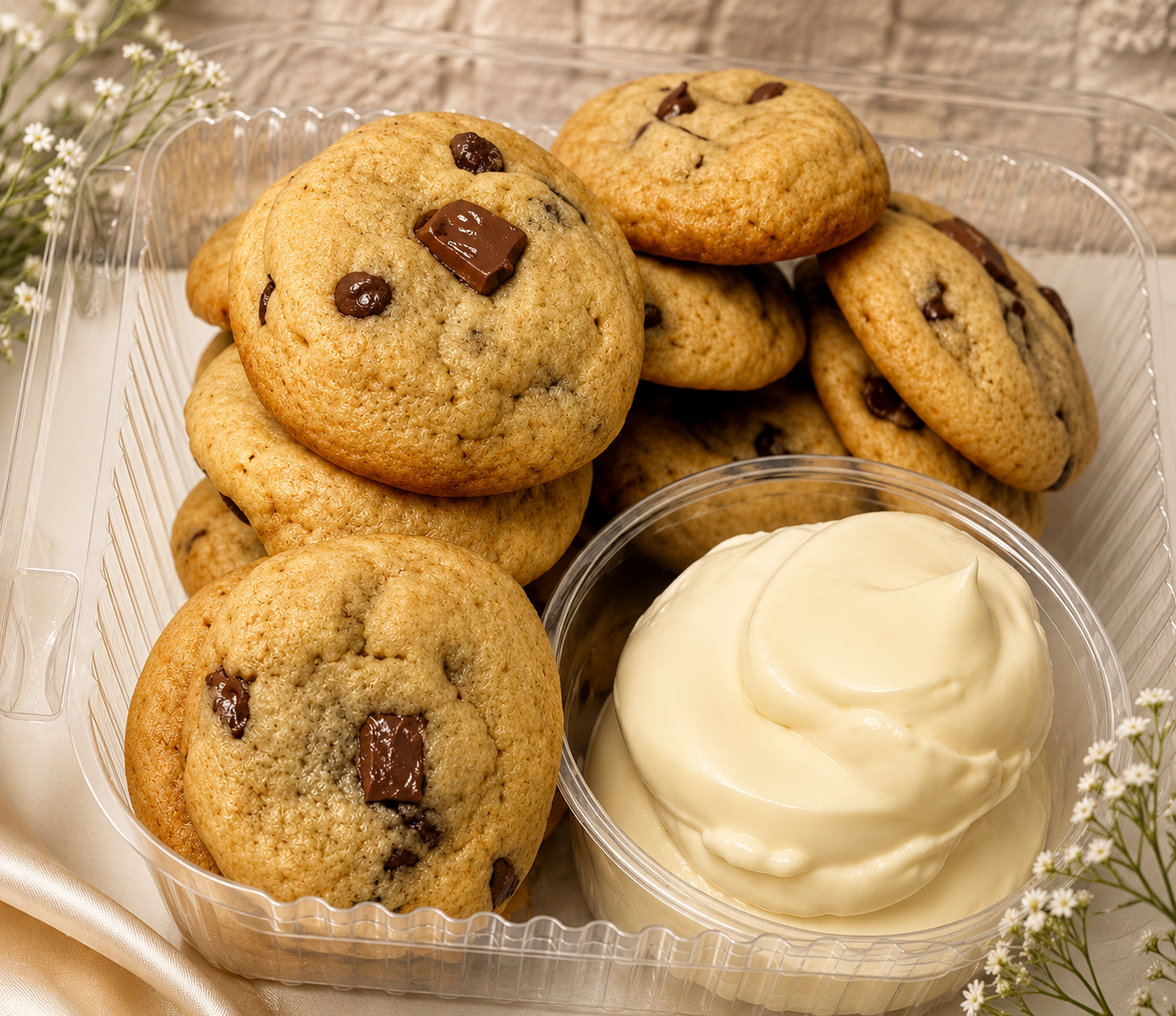 Brown Butter Chocolate Chip Cookies with Vanilla Bean Buttercream (Dunkaroos Style)