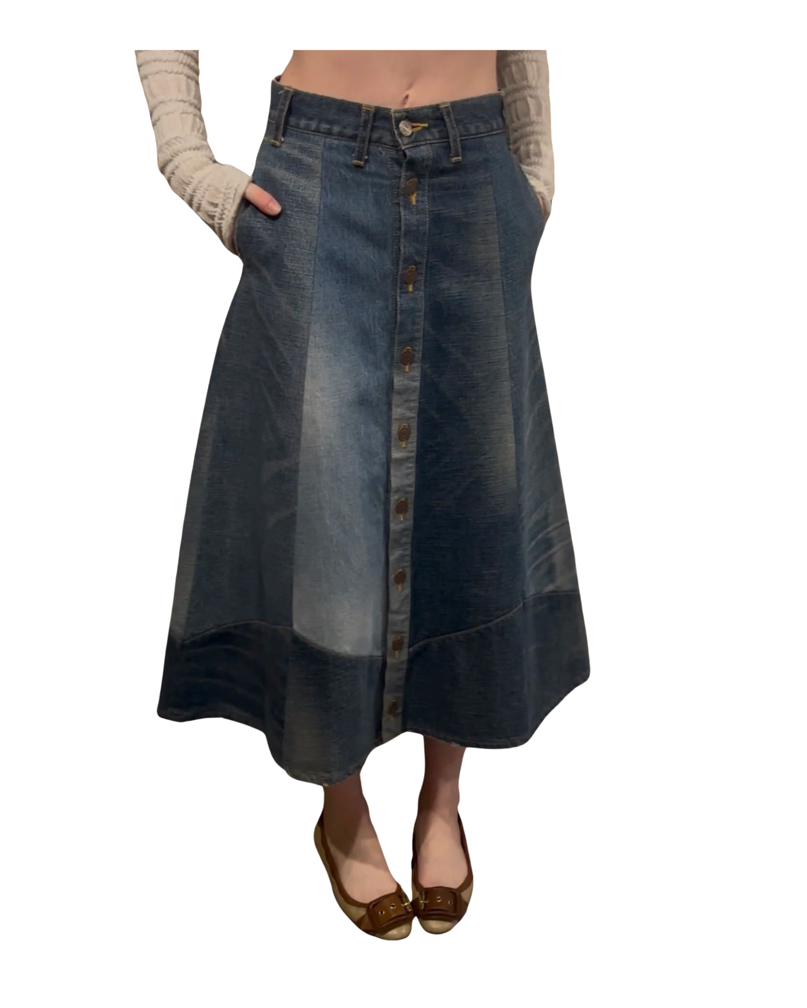 Celine Denim Midi Seelik