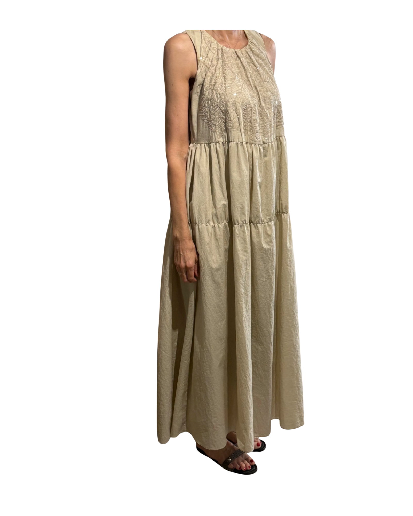 Brunello Cucinelli Embellished Maxi Dress