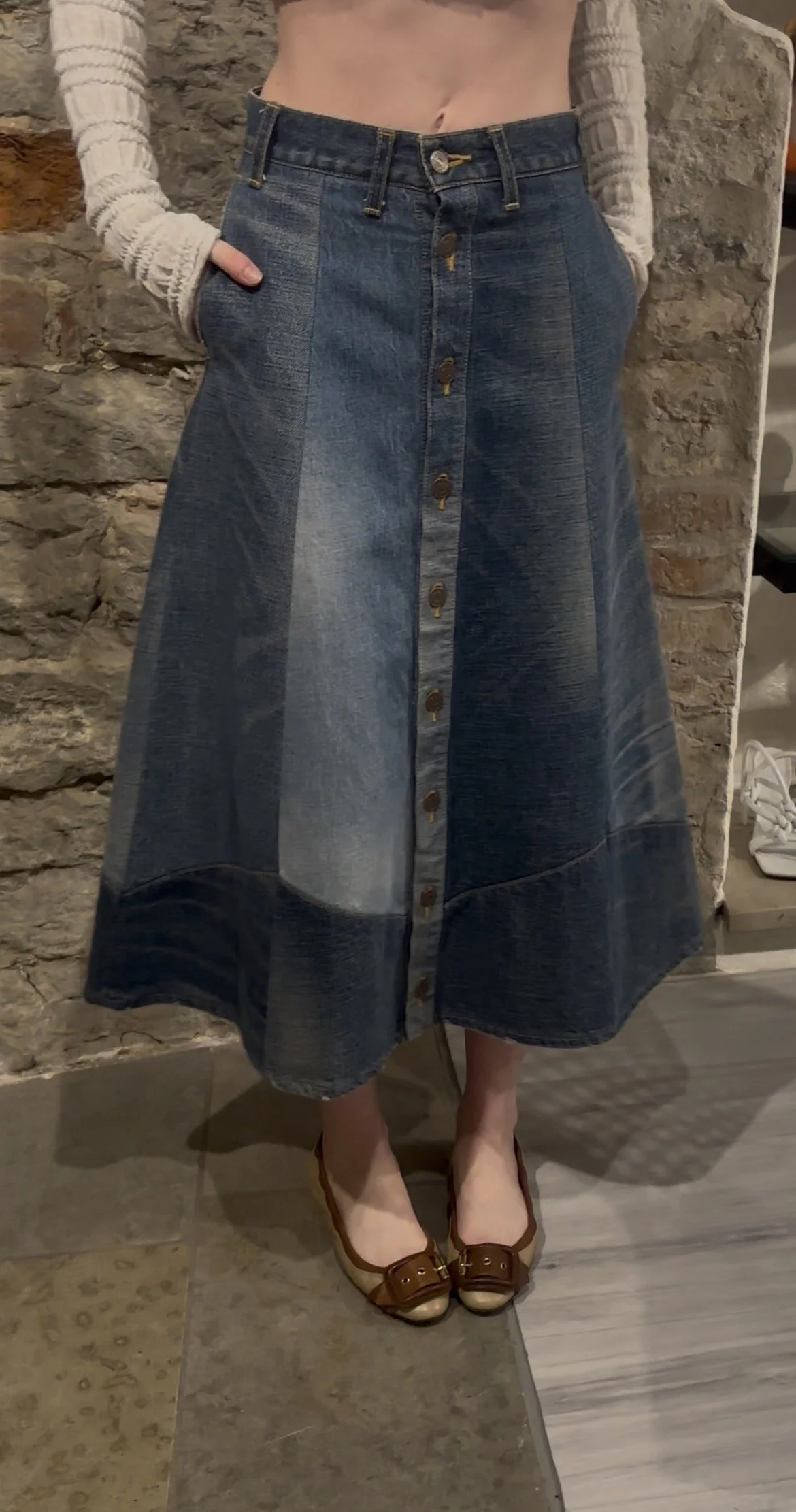 Celine Denim Midi Seelik