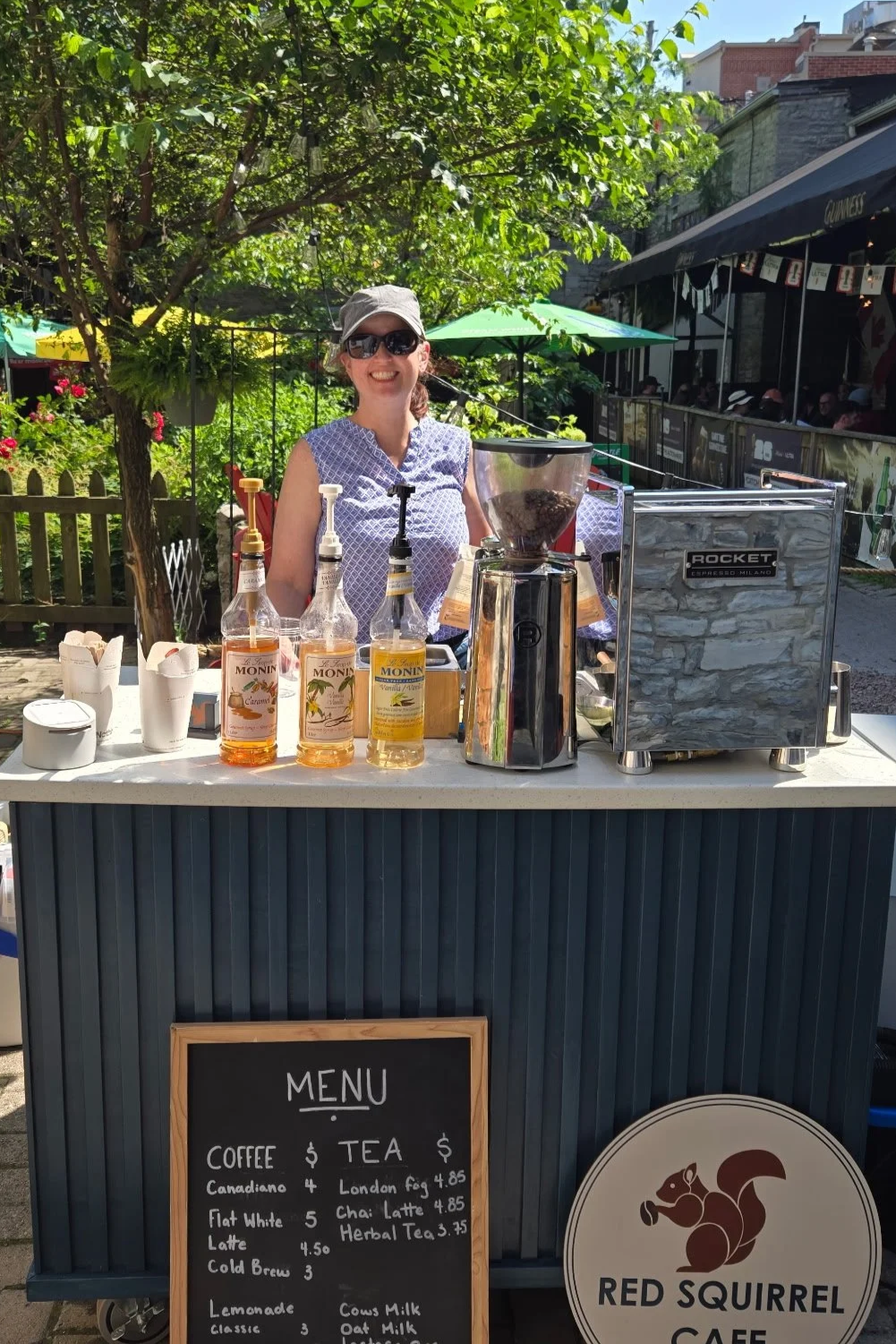 Kingston Ontario, mobile espresso bar set up at an event