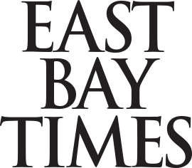 Logo of East Bay Times with text in black on a white background.