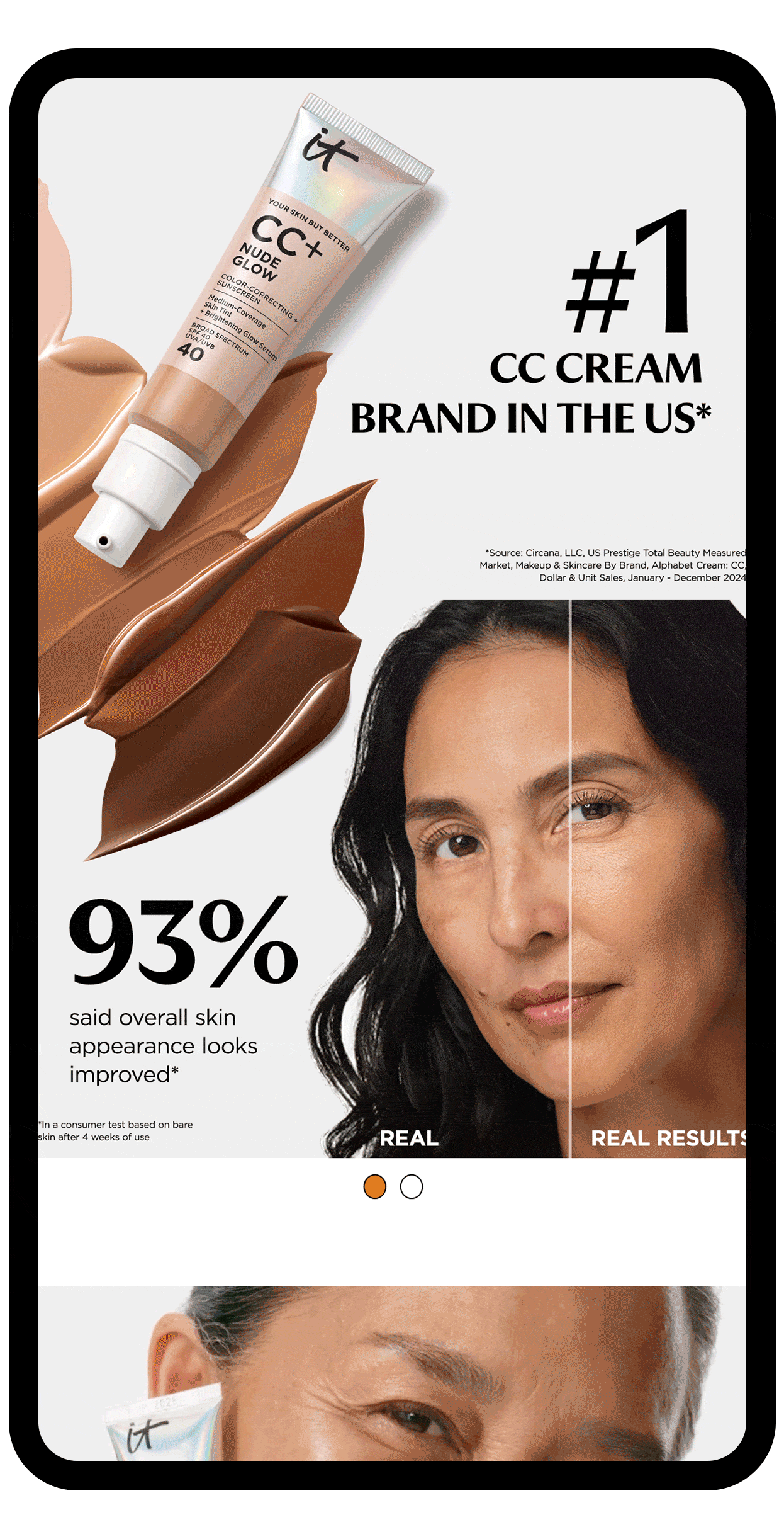 IT Cosmetics CC Cream animated PDP mockup by Bolds Creative