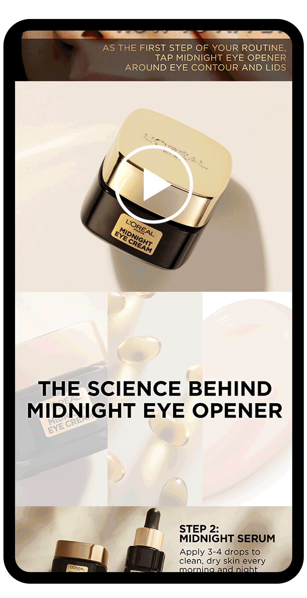 L'Oreal Age Perfect Midnight Eye Cream Amazon Carousel Mobile