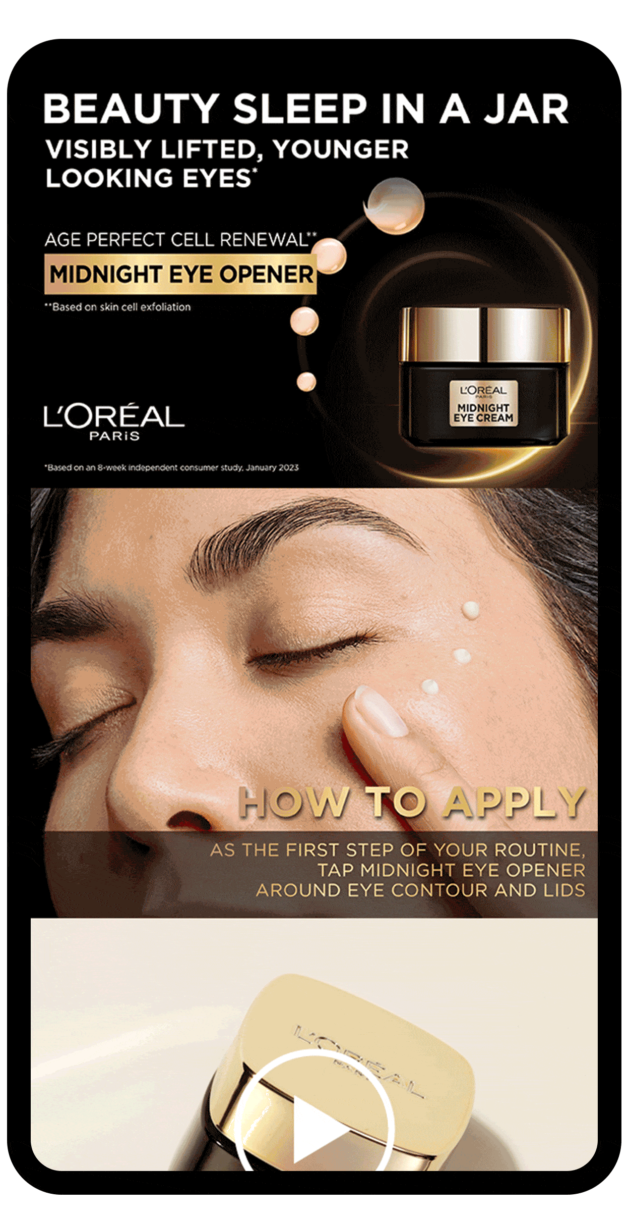 L'Oreal Age Perfect Midnight Eye Cream Mobile Amazon BTF