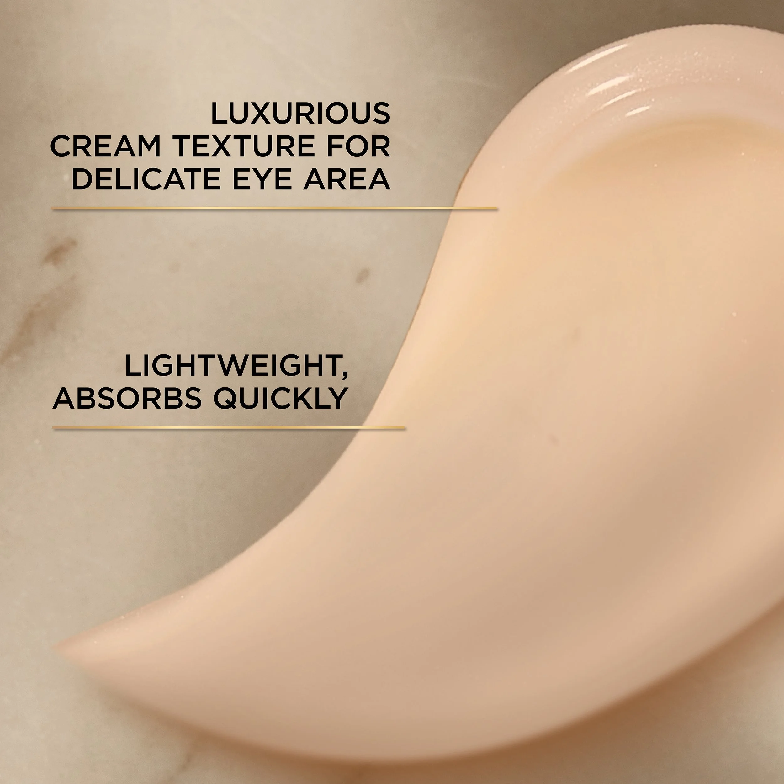 L'Oréal Age Perfect Midnight Eye Cream Amazon above-the-fold product texture graphic by Bolds Creative