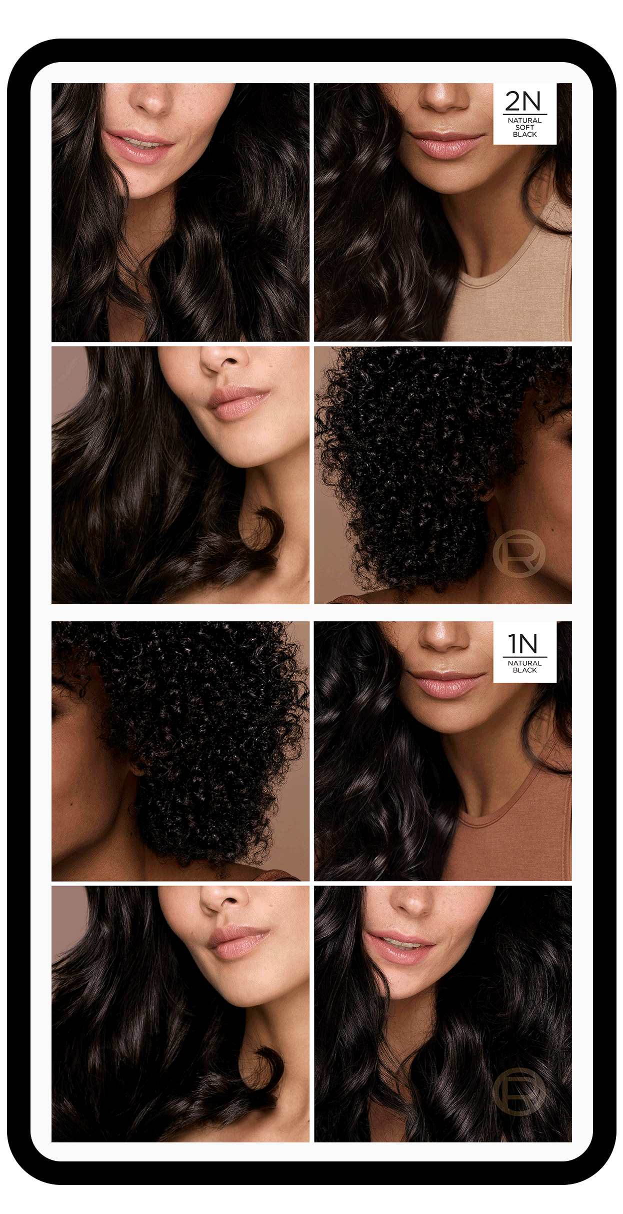 L'Oréal Paris Excellence Hair Color animated mobile mockup by Bolds Creative
