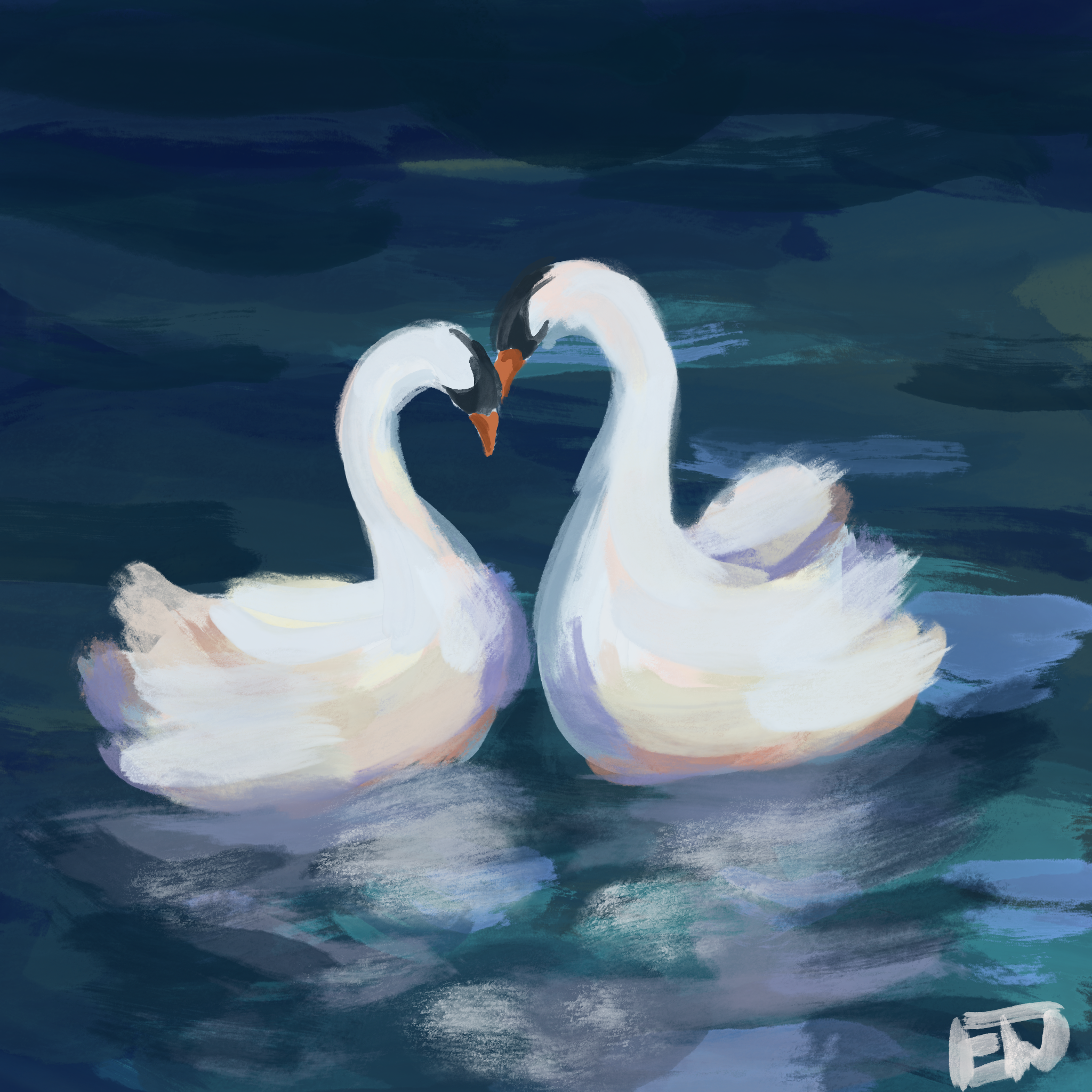 Swan Sticker