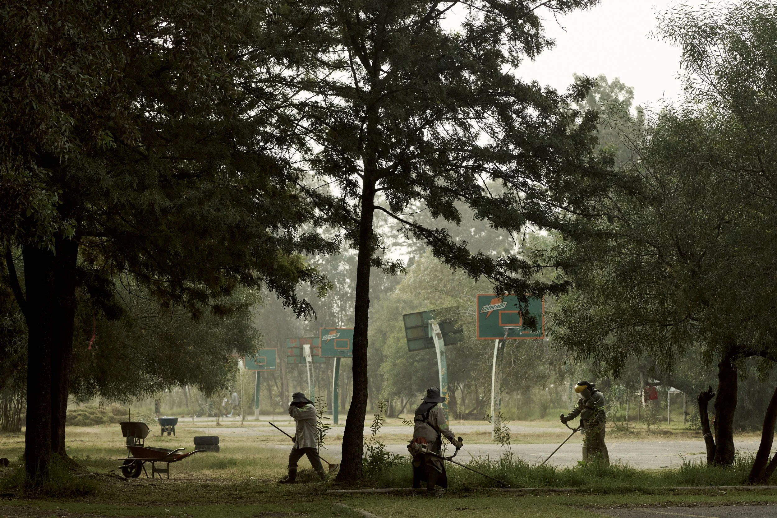A large portion of the northern wetland has been converted into recreational facilities for
sports including basketball, tennis, and golf, which lie empty during most weekdays.