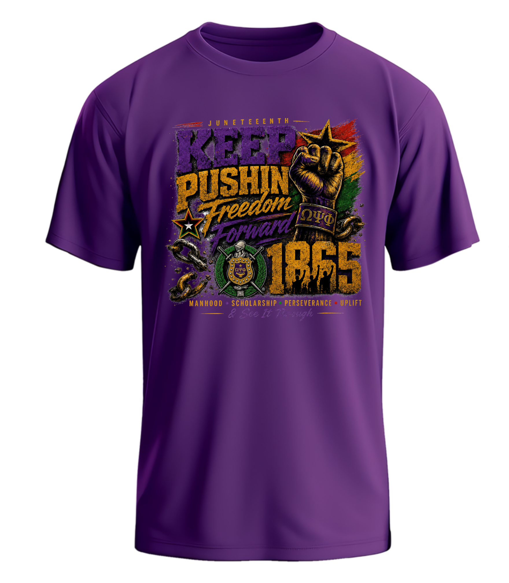 Keep Pushin Juneteenth Omega T-shirt
