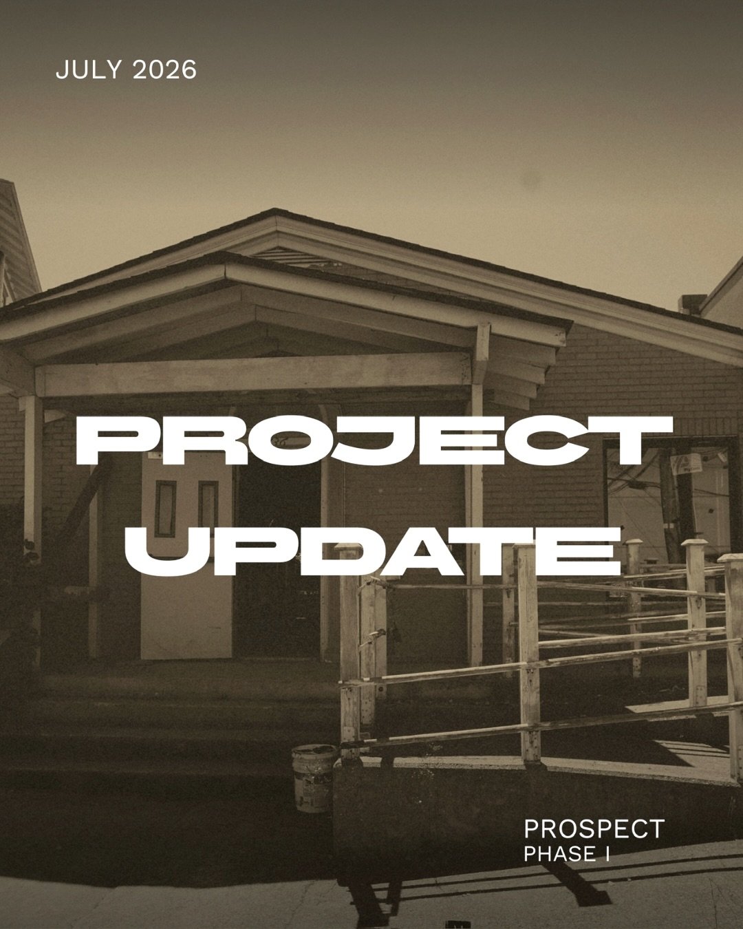 There&rsquo;s a saying around here: always building better, becoming better.

The Prospect Project is proof. Phase 1 is almost wrapped- demo complete, fresh framing throughout, seismic and structural upgrades that will carry this building for decades