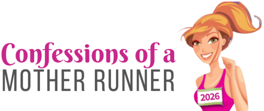 Illustration of a woman with a ponytail wearing a pink athletic top, standing next to the text "Classics of a Mother Runner 2023" with the word "mother" highlighted in pink.