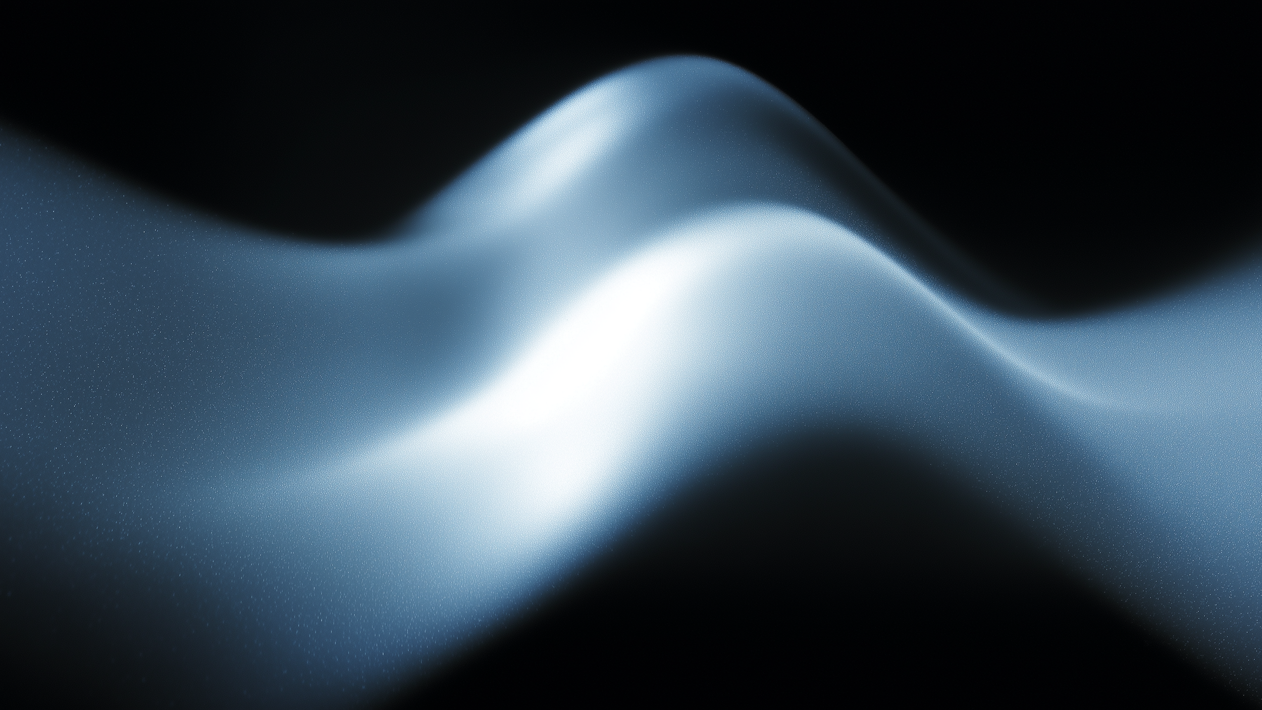 Abstract image of flowing, glowing blue and white streaks against a dark background, resembling a digital wave or energy flow.