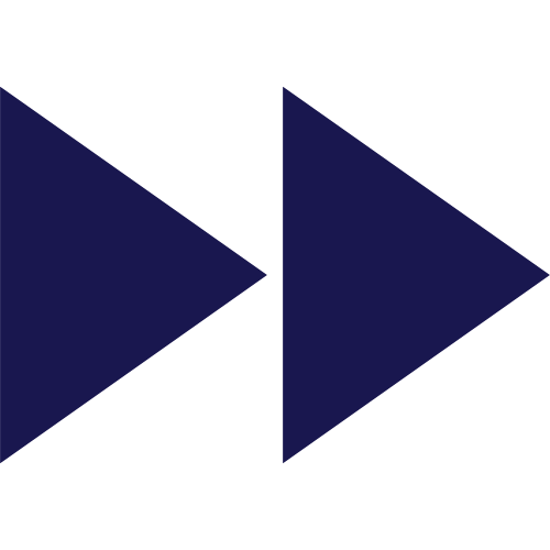 Two dark blue right-facing arrows on a black background.