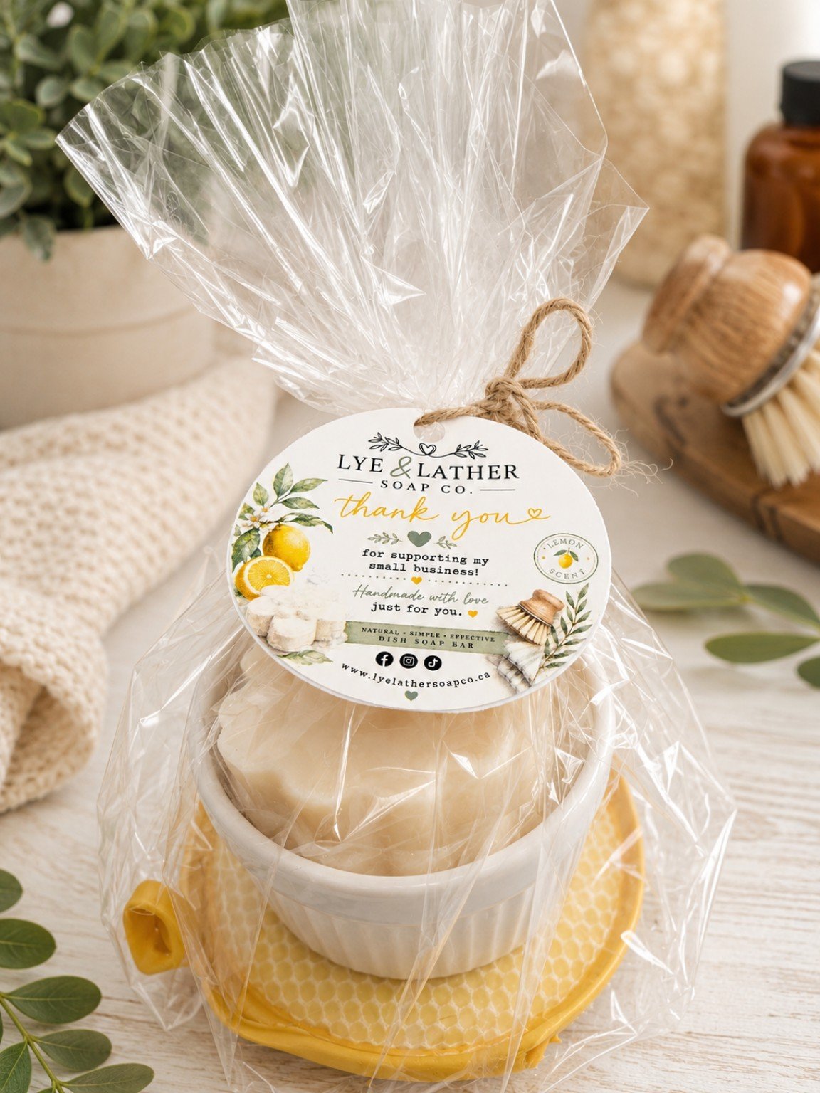 Lemon Grove dish soap set