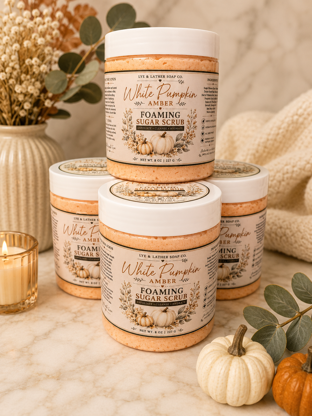 White Pumpkin Amber Sugar scrub