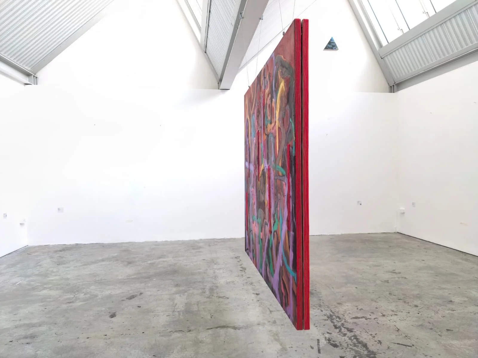 Cartography Of Selves Diptych,   Oil and Wool on Raw Linen, 200cm x180cm, 2026