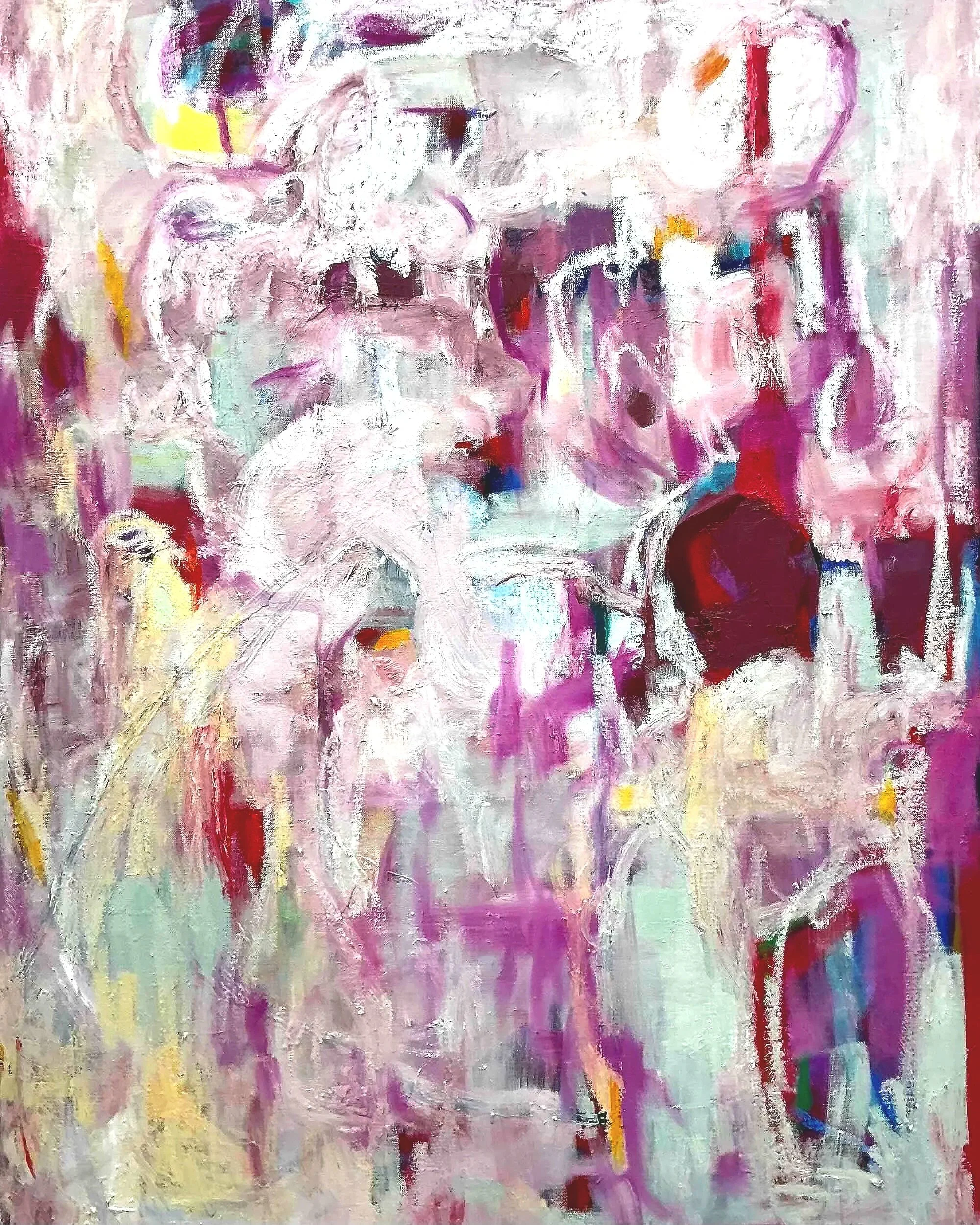 Boggie In Sicily, Oil and Oil Sticks on Linen  
100cm x 130cm, 2026