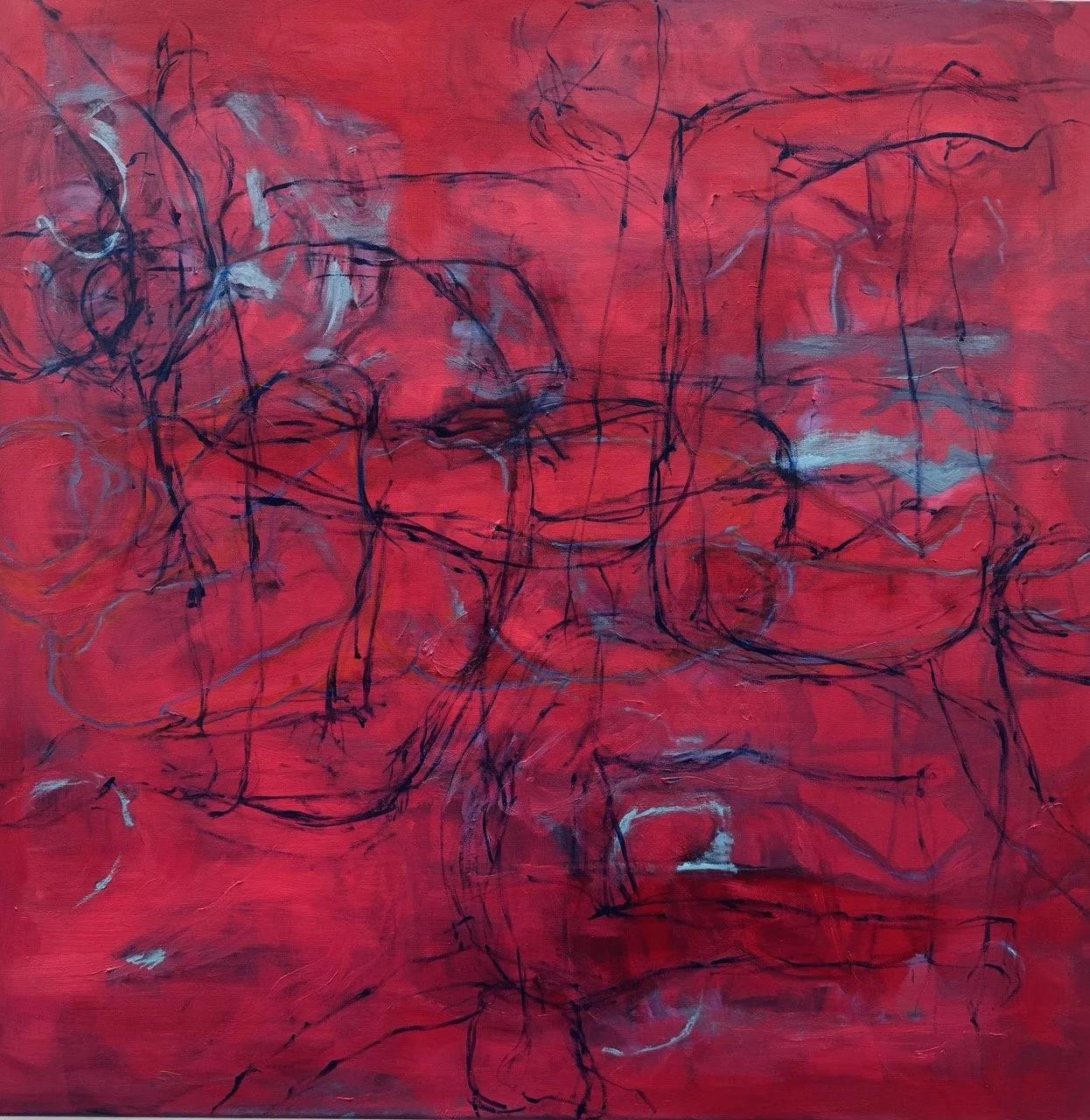 Eve, Oil on Linen  
100cm x 100cm, 2026