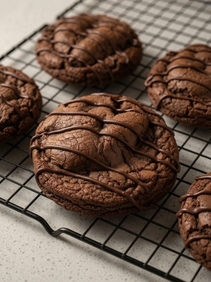 Dark Chocolate Nutella Cookies