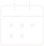 A simple calendar with six dots inside it.