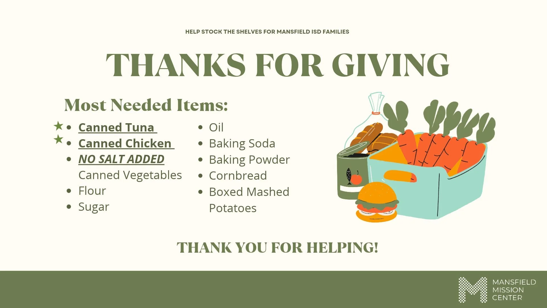 Canned Food Drive