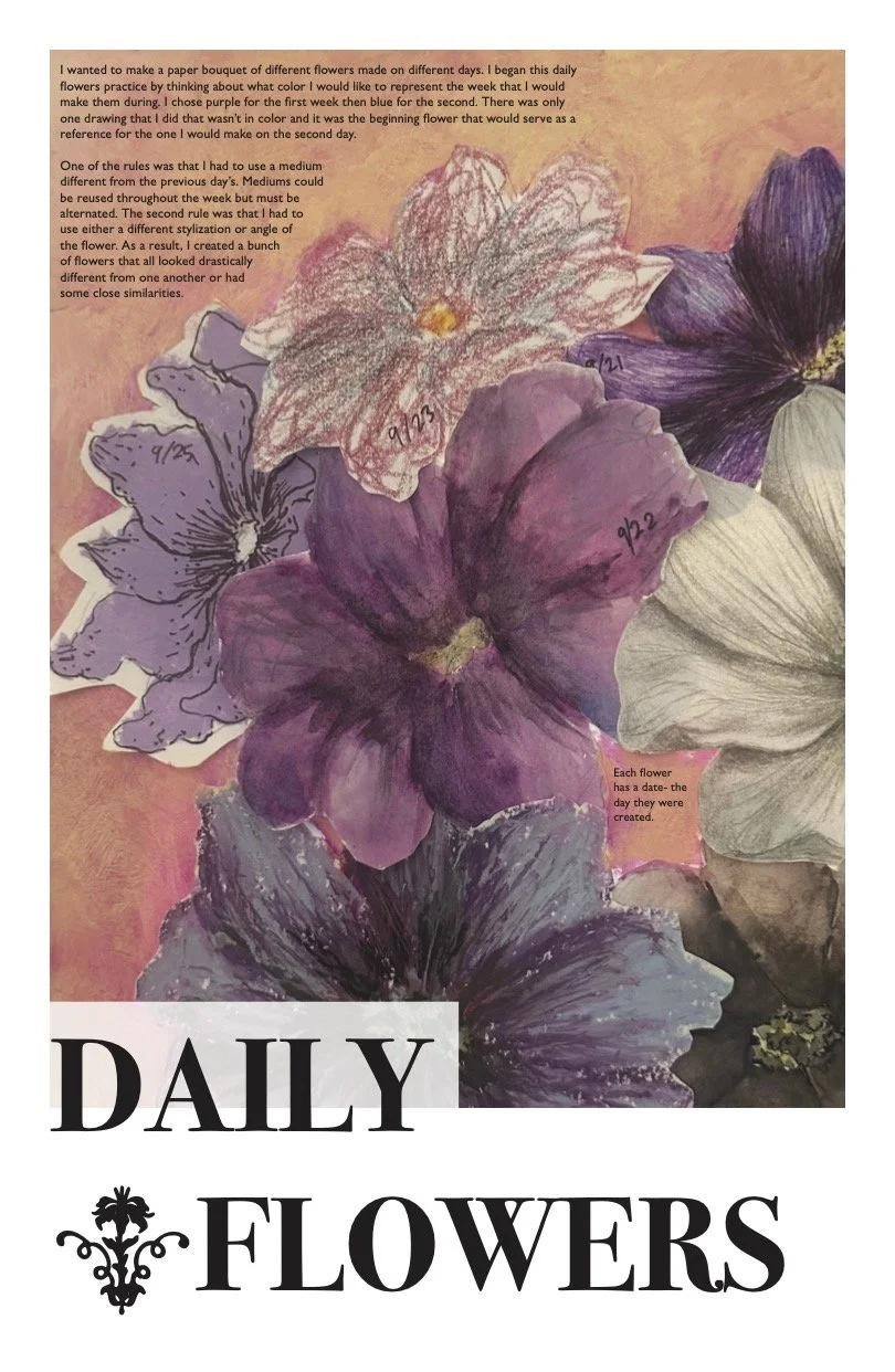 Daily Flowers: poster design