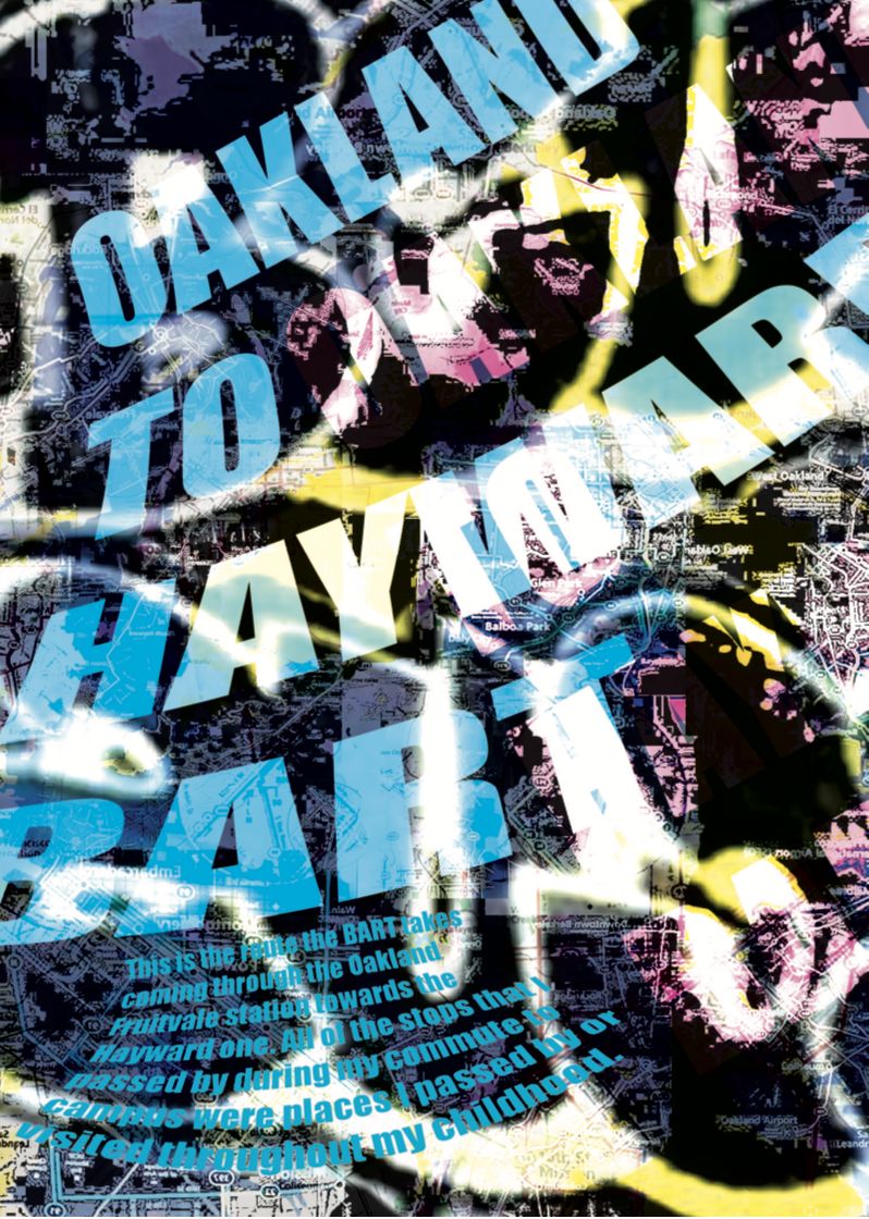 OAK-HAY BART ROUTE Poster #3