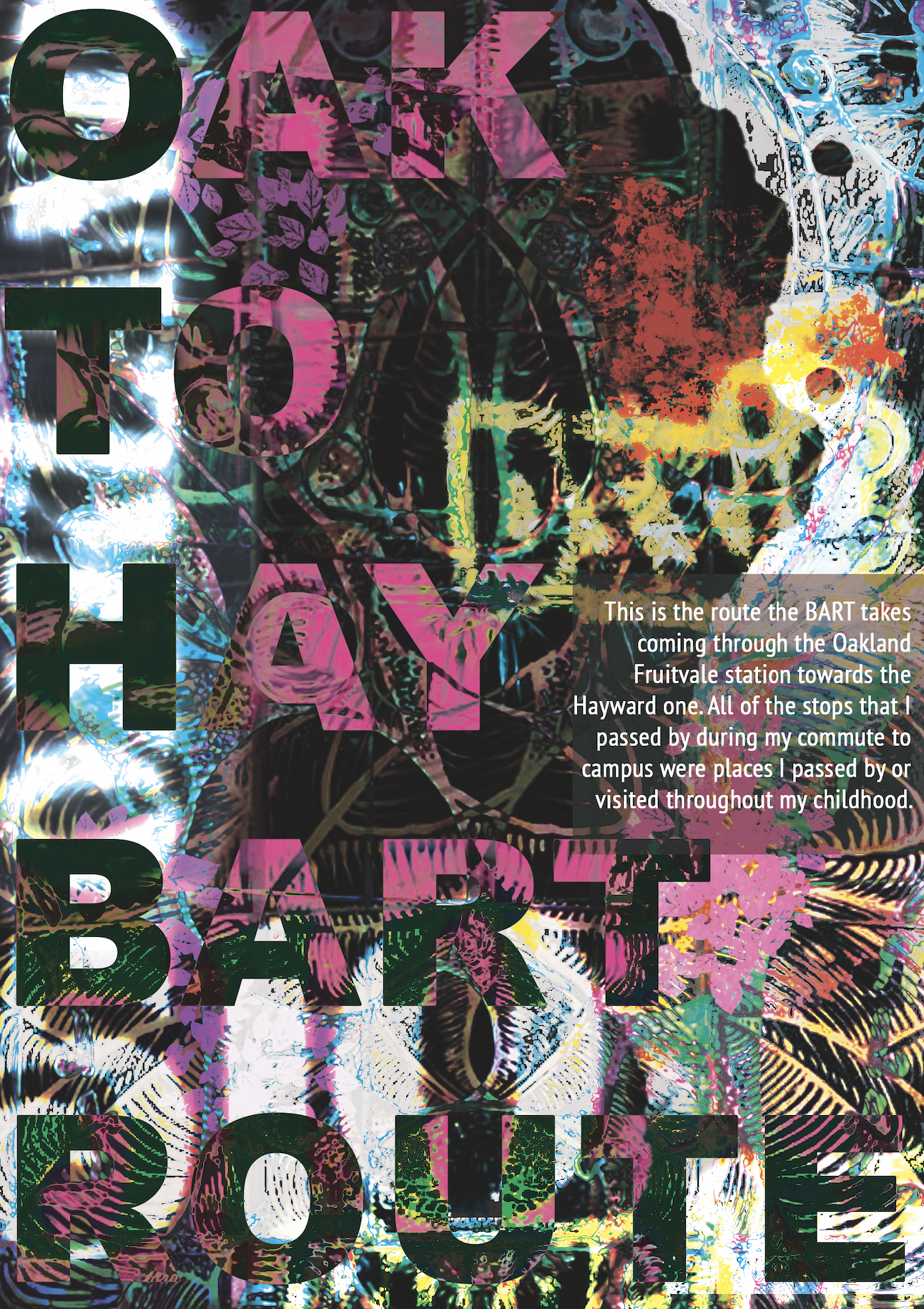 OAK-HAY BART ROUTE Poster Design