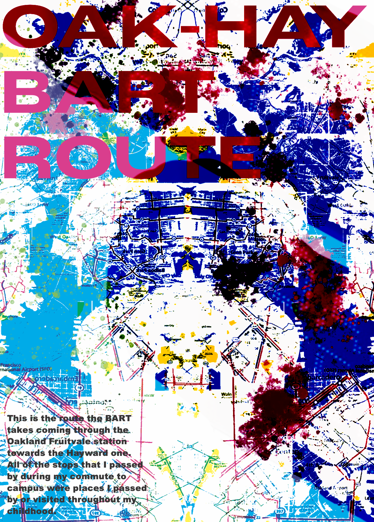 OAK-HAY BART ROUTE Poster #2