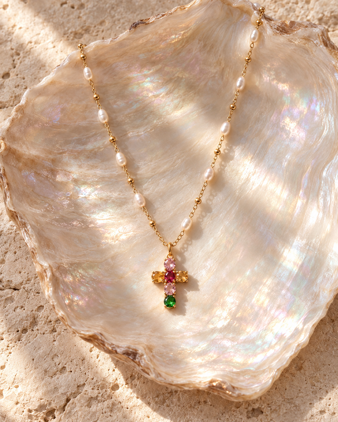 Multi-Colored Cross Necklace 2.png