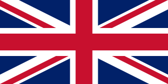British Union Jack flag with red, white, and blue colors.