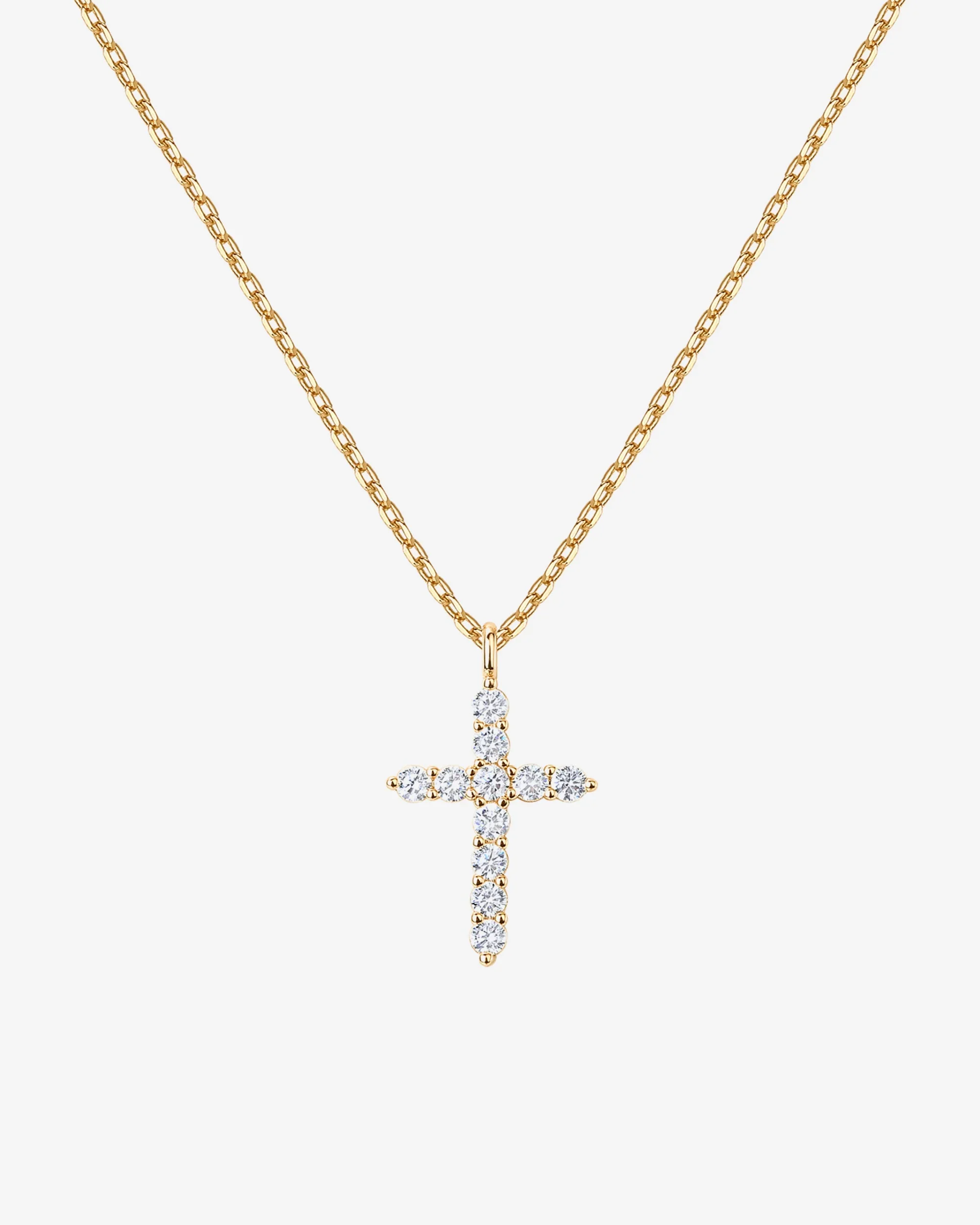 CUBIC ZIRCONIA CROSS PENDANT