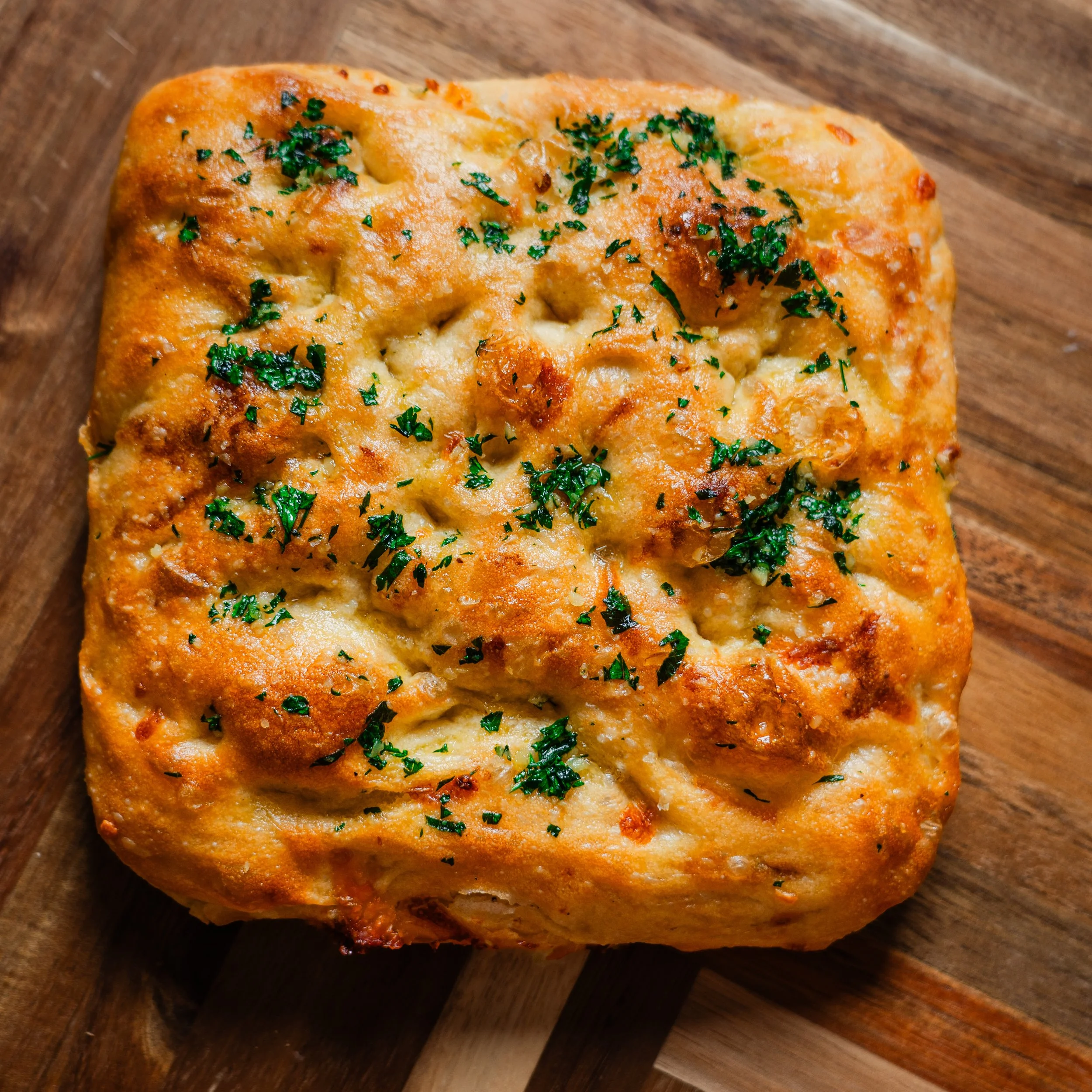 Cheesy Garlic Butter Focaccia
