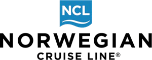 Logo of MCI Norwegian Cruise Line with blue and black text
