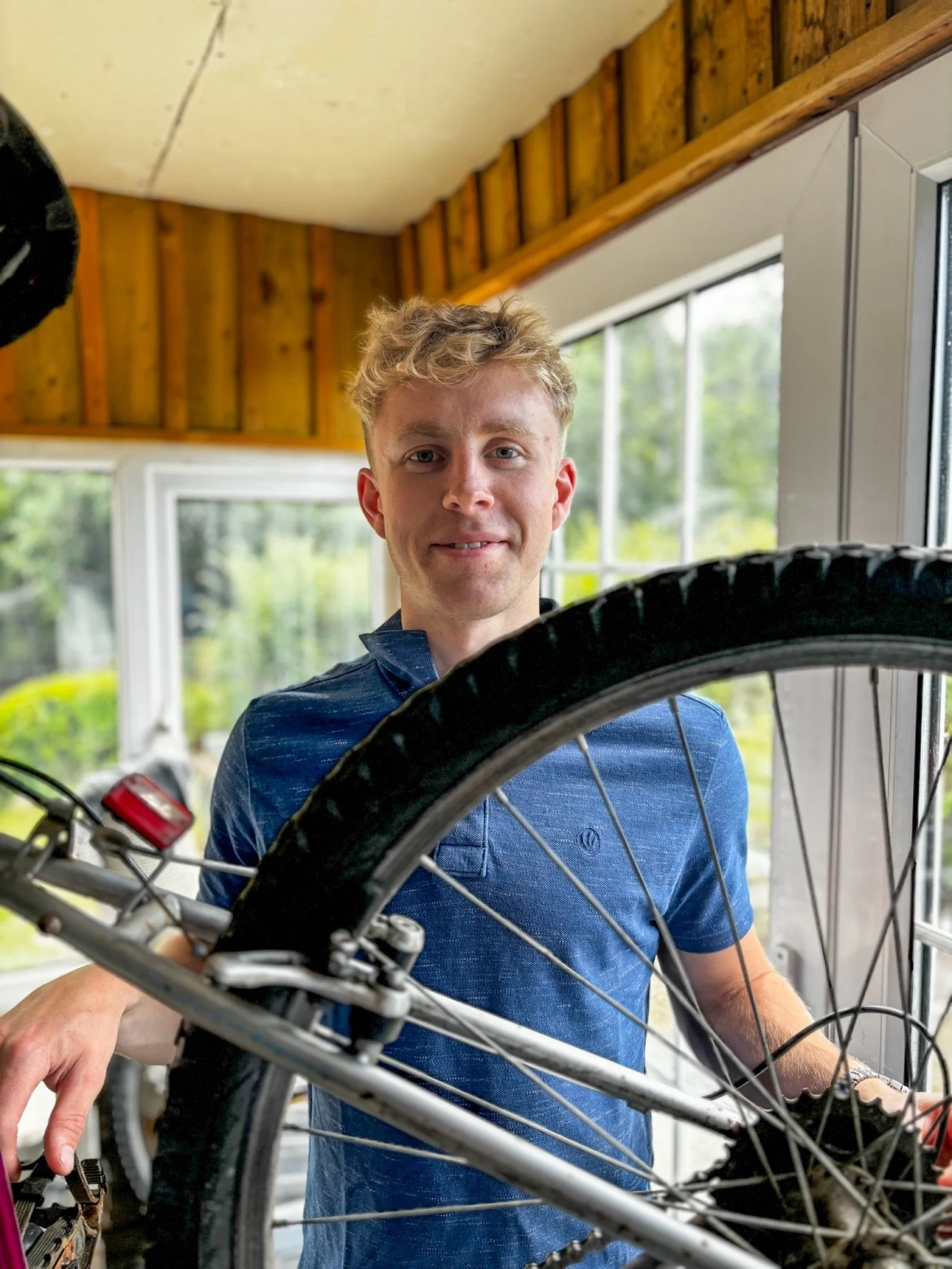 Bicycle wheel repair and servicing in the Canny Cycle Services workshop