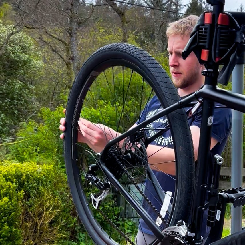 basic bike service at Canny Cycle Services near Banchory