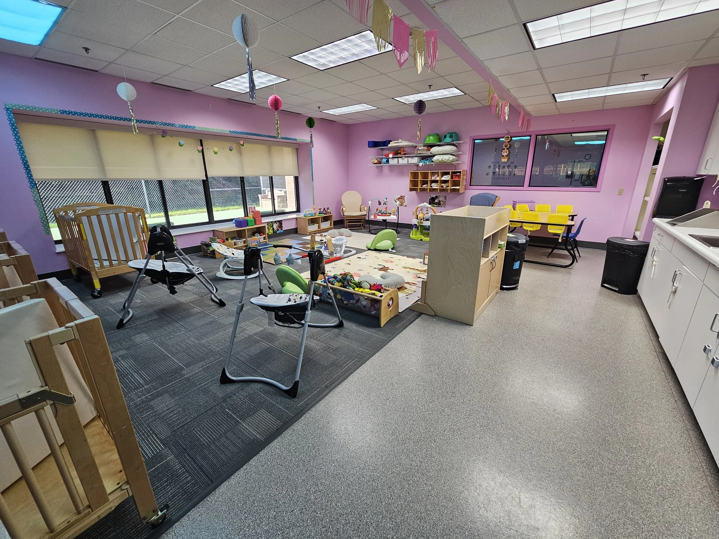 Meadows: 
This classroom is for our youngest infants who are not yet crawling.