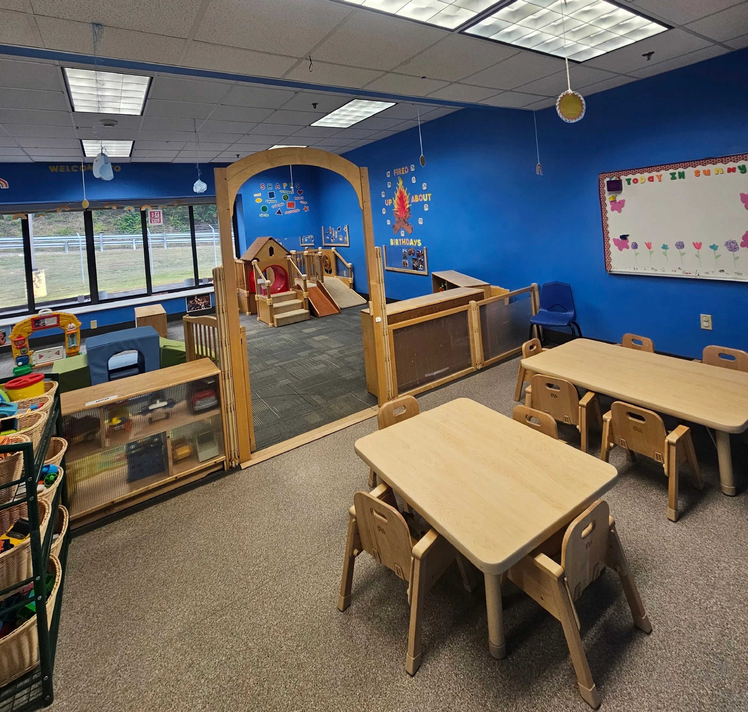 Sunny Days: This is a classroom for 1 year olds.
