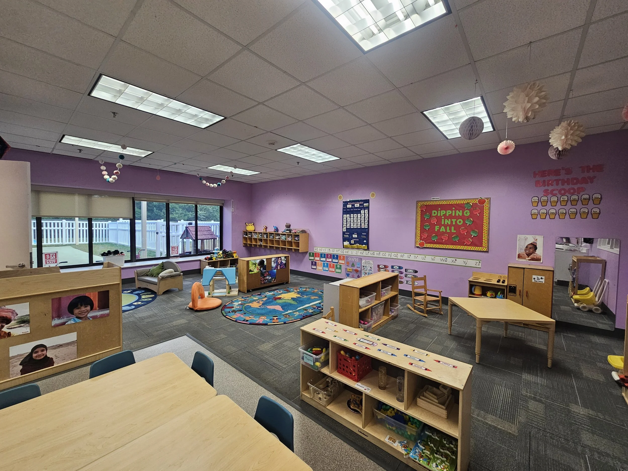 Smiley Faces: a classroom for kids who are 2, turning 3.