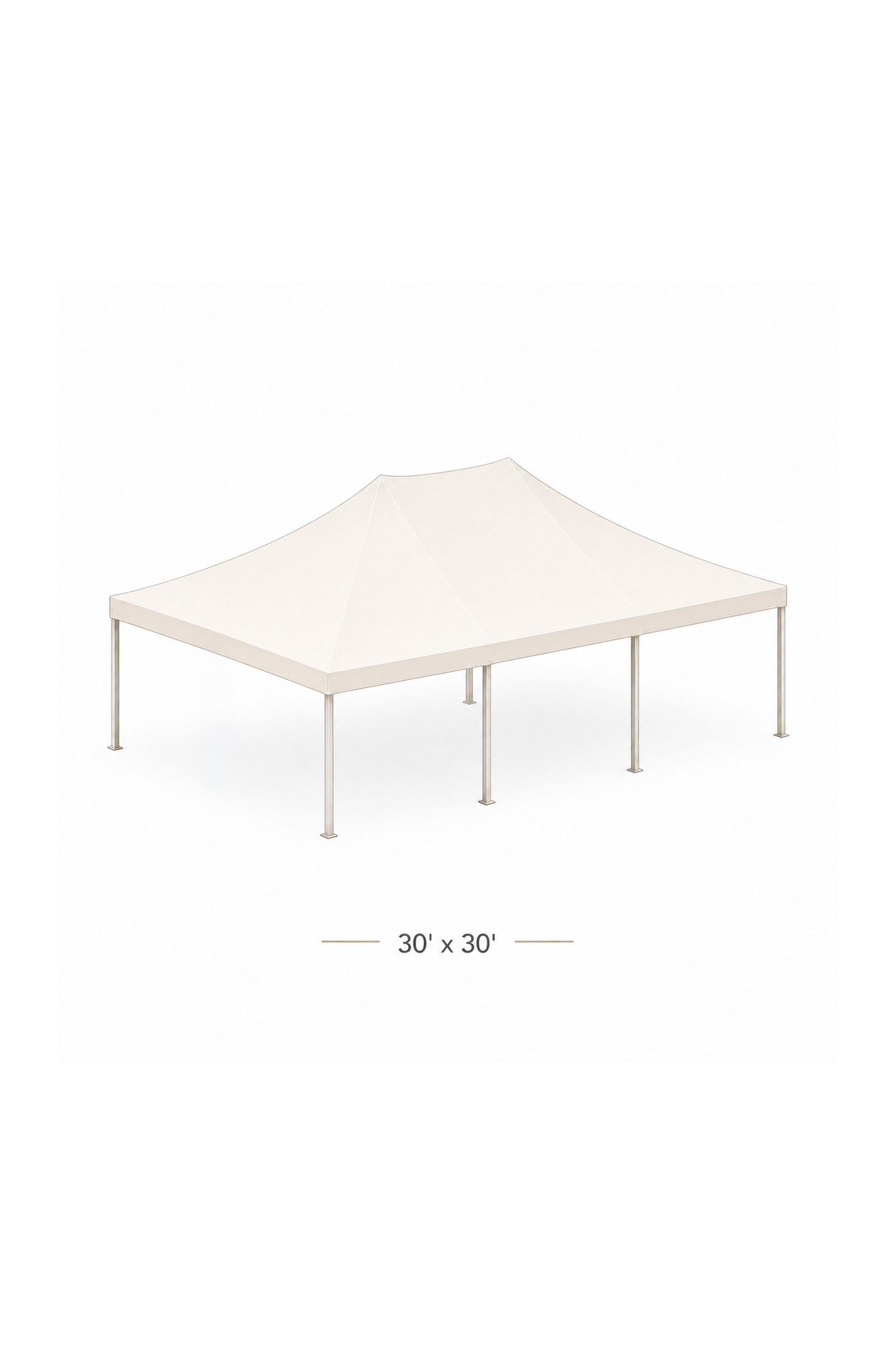 30' x 30' Undraped