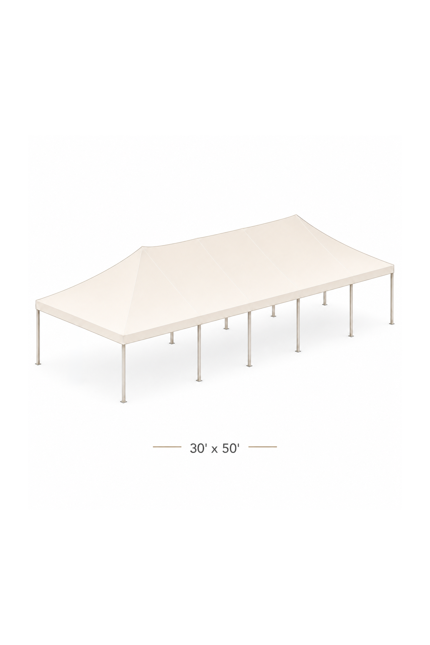 30' x 50' Undraped