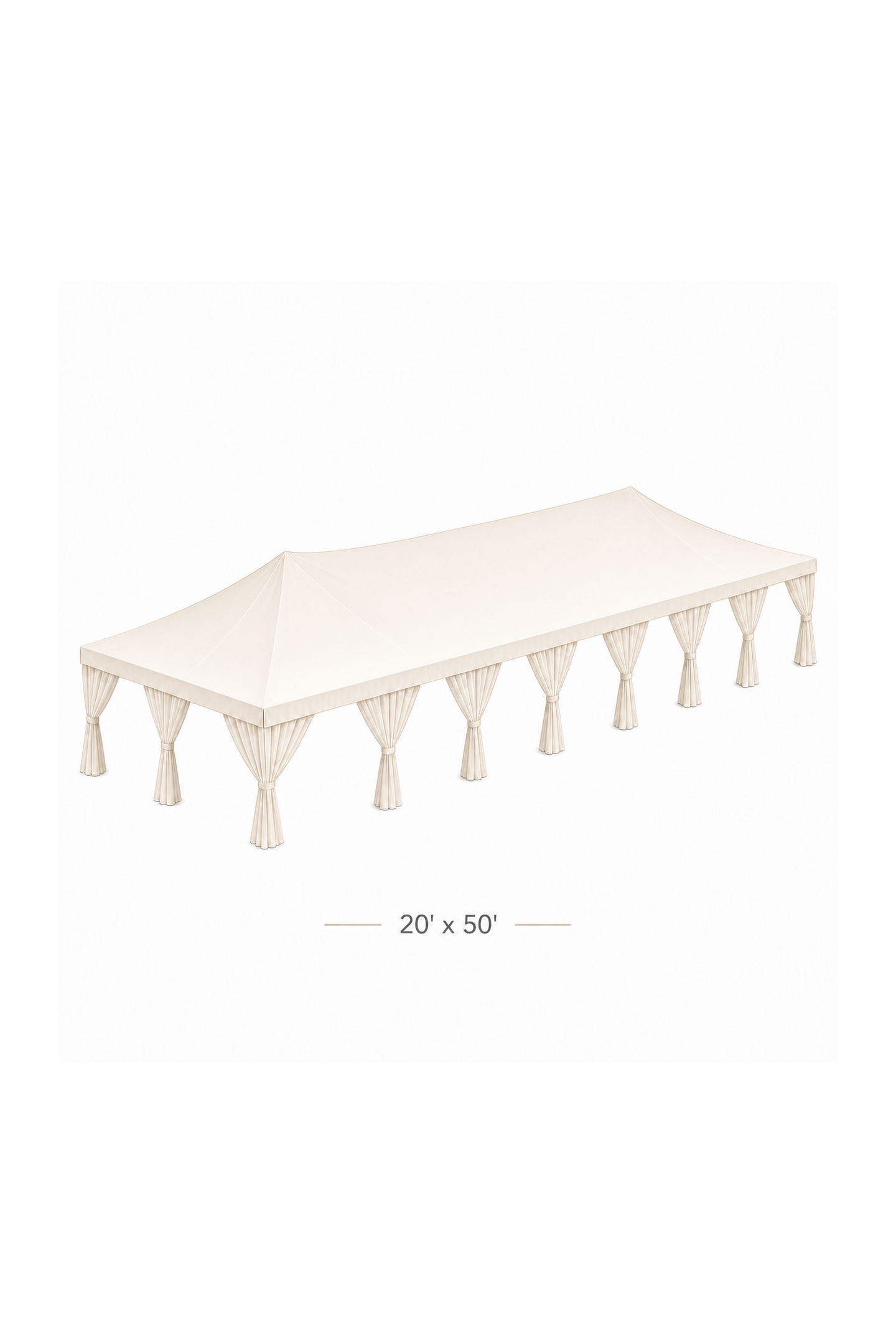 30' x 50' Draped